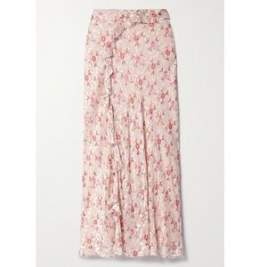 LoveShackFancy Sumi Maxi Skirt - Malibu Sun - Size 2 - $495